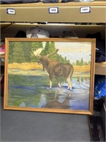 moose painting by ESTER GROSS  of boonsboro,md