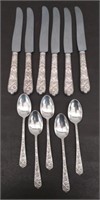 11 Pcs Sterling Silver Flatware approx 6.98 ozt