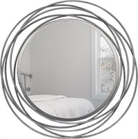 $145 Mirrorize Round Silver Mirror 20" for Living