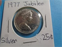 1977 SILVER JUBILEE CANADA 25¢
