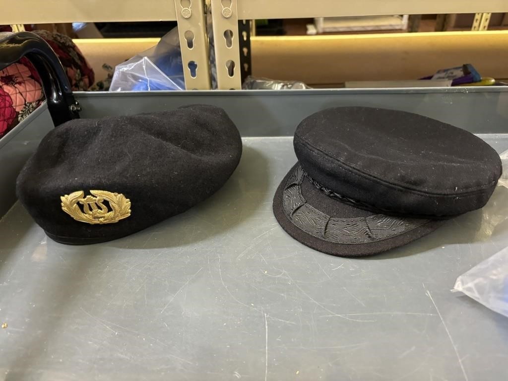 2 military caps