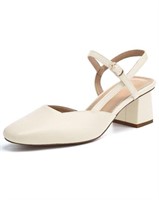 Rilista Women's Slingback Chunky Low Heels Closed