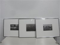 Three Framed Black & White Photos See Info