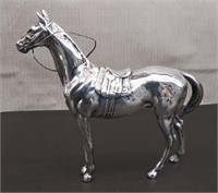 Chrome or Silver Plate (?) Horse Statue