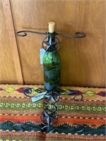 Wrought iron wine glass holder (Wine not included