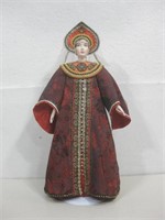 21" Porcelain Doll W/Russian Costume