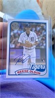 2024 Topps Series 1 REESE OLSON RC AUTO Tigers 198