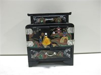 6" Doll House Miniatures Black Lacquer Armoire