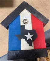 Wooden Birdhouse State of Texas Wall Decor NEW
