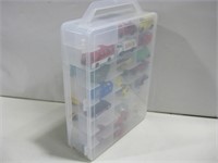 10"x 13"x 3" Plastic Case W/Assorted Toy Cars