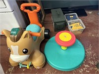 riding horse fisher price and playskool spinner