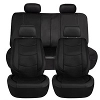 FH Group Full Set Faux Leather Car Seat Covers -