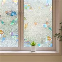 3D Fish Tail Window Film, Frosted Privacy Window