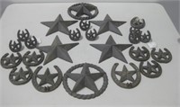 Assorted Metal Horseshoe & Star Decor