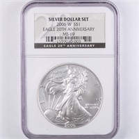 2006-W Burnished Silver Eagle NGC MS69