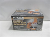 Chicago Electric Chainsaw Sharpener Powered On