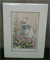 "Flower Girl" Print, Numbered, By Donna Brown,