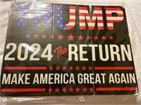 Trump 2024 Yard Sign 14 inches NEW