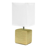 Simple Designs Petite Faux Stone Table Lamp with