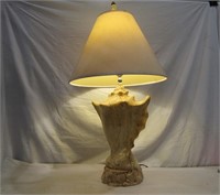 Ceramic Shell Lamp   Approx 20"T