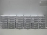 Twelve 7"x 8"x 7" Sterilite Containers