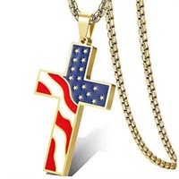Beautiful Red White and Blue Cross NEW
