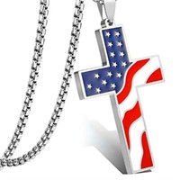 Beautiful Red White and Blue Cross NEW