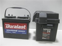 Snap Top Battery Box & Duralast Battery