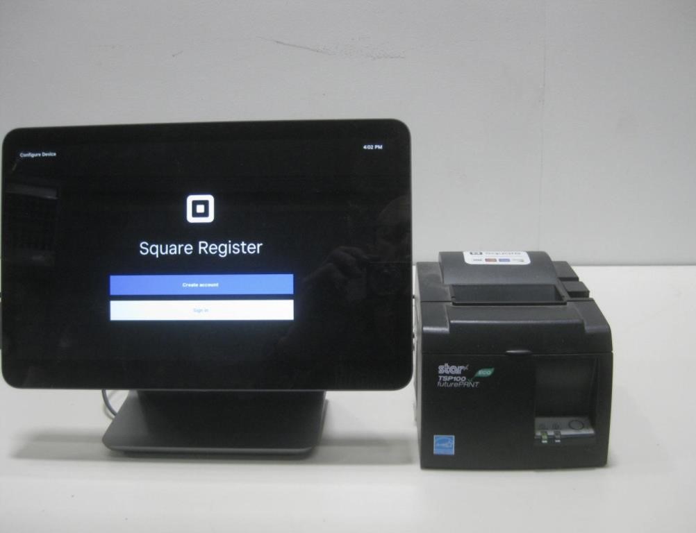 Square Register Powered On