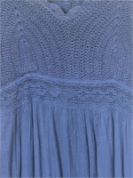 Blue Knit Top Dress