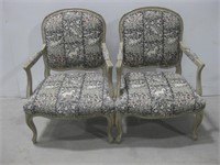 Two 21"x 28"x 39" Vtg Chairs