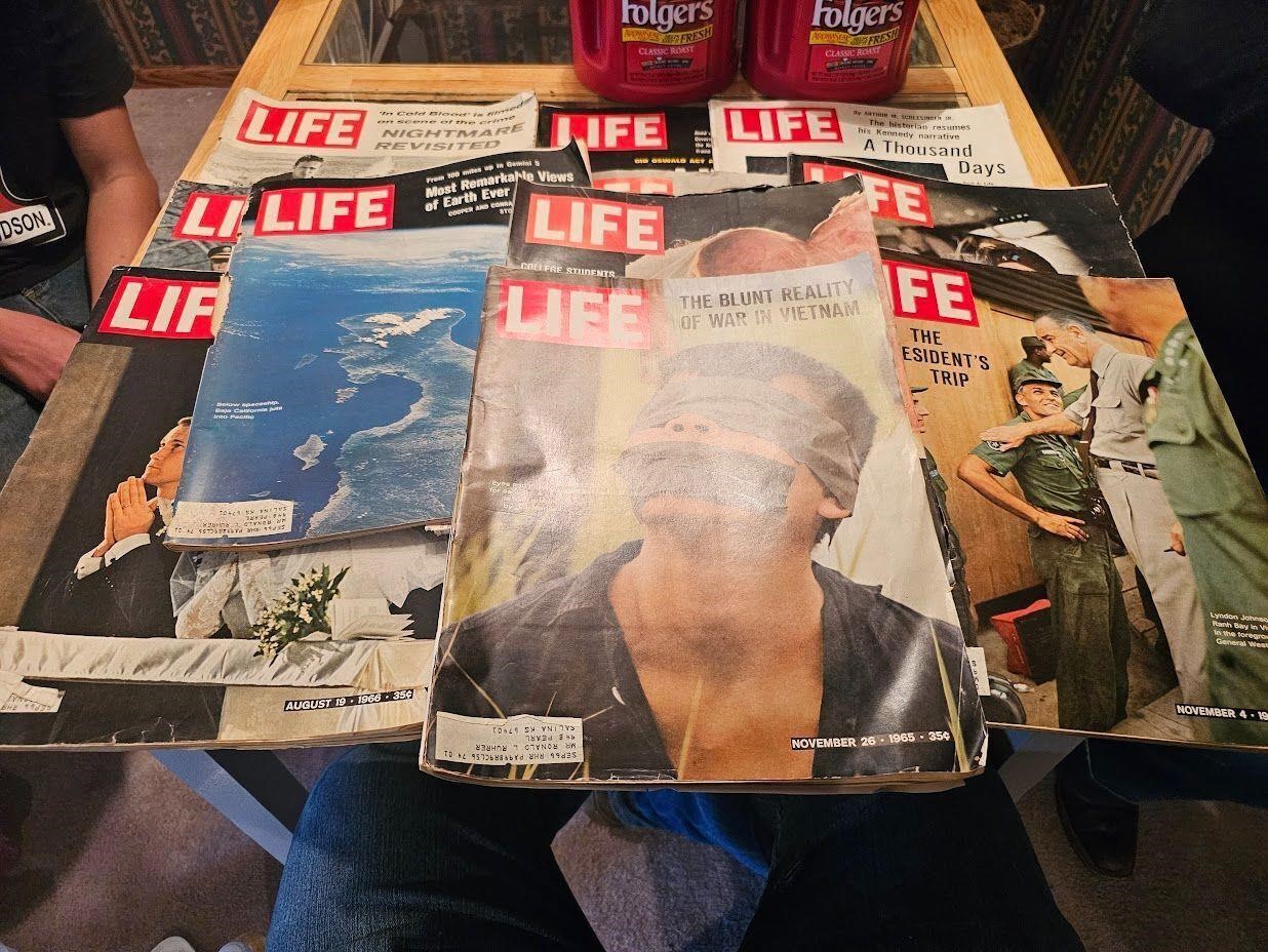 Assortment of 10 Life Magazines