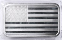 Silver 5oz Flag Bar