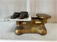 Antique Birmingham Scale with Weights