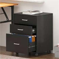 DlandHome Cabinet with Wheels 3 Drawer File,