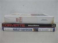 Two Auto & One Harley-Davidson Book
