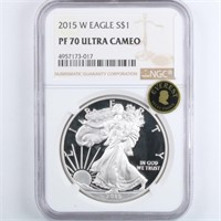 2015-W Proof Silver Eagle NGC PF70 UC