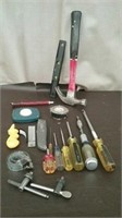 Box-Assorted Hand Tools, Screwdrivers, Hammer,