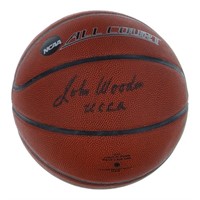Autographed John Wooden NCAA Basketball