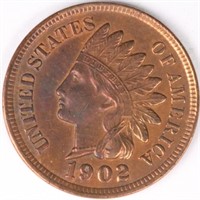 1902 Indian Head Cent - AU