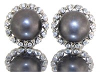 Elegant Peacock Pearl Halo Earrings