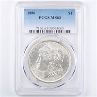 1886 Morgan Dollar PCGS MS63