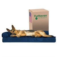 Furhaven Pet Dog Bed - Deluxe Orthopedic Plush