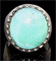 Men's Large Natural Turquoise Ring