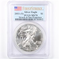 2011-(S) Silver Eagle PCGS MS70