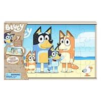 Spin Master Games Bluey, 7 Wood Puzzles Jigsaw