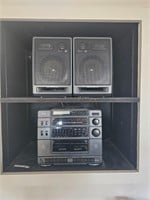 RCA Stereo & speakers w/CD & Tape player