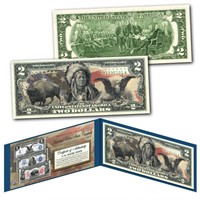 Americana Images of Historical US Currency $2 Bill