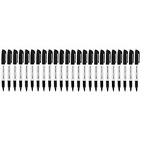 Basics Fine Point Tip Permanent Markers Black