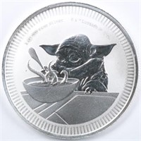 2022 Silver 1oz Grogu - "Baby Yoda"